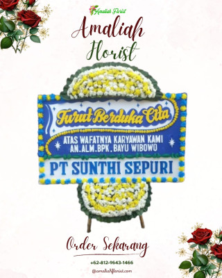 Papan Bunga Duka di Pasar Minggu