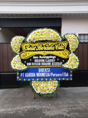Papan Bunga Duka di Pasar Minggu